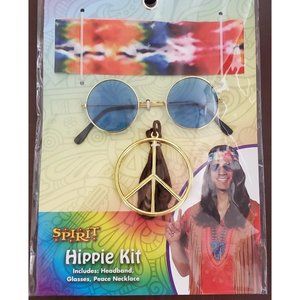 Spirit Hippie Kit Headband, Glasses, Peace Necklace